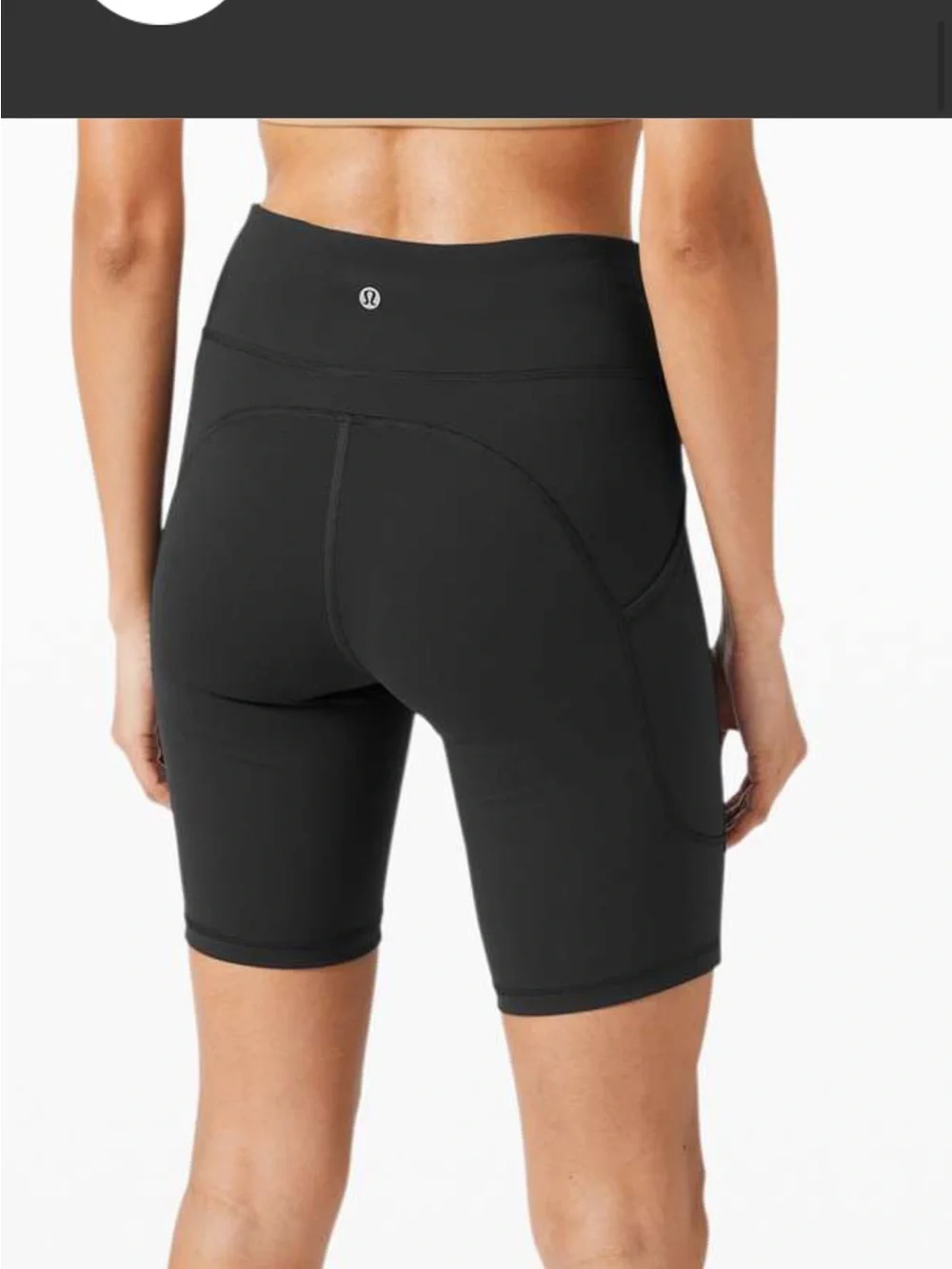 Lululemon black High-Waist Performance Bike Shorts